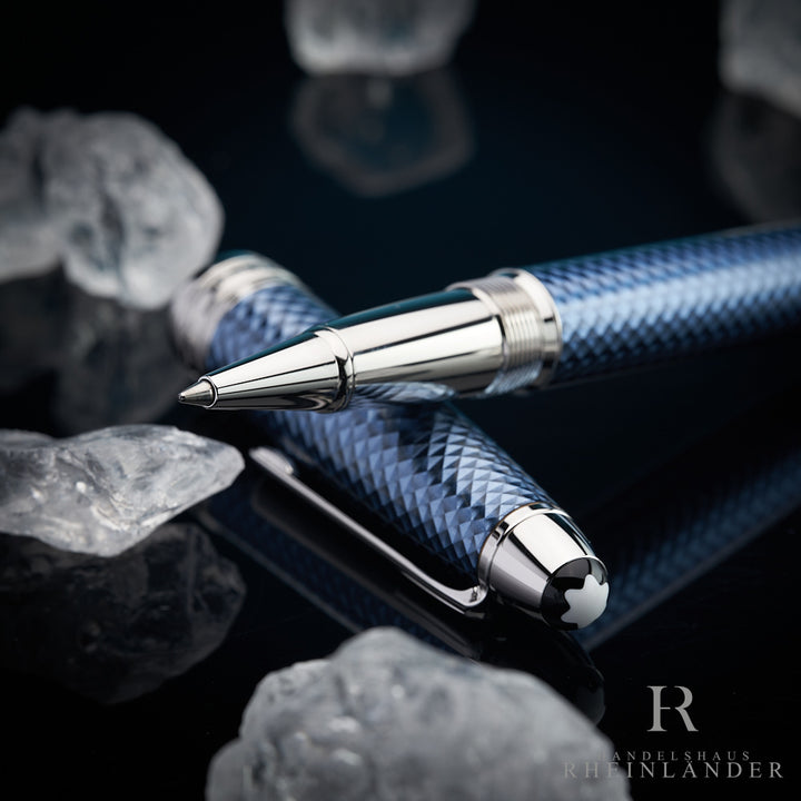 Montblanc Meisterstück Solitaire Glacier 162 Rollerball Fineliner ID 129408