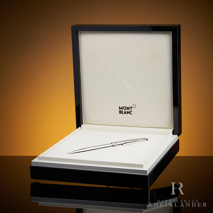 Montblanc Meisterstück Solitaire Royal Steel Classique Ballpoint Pen ID 6118 OVP