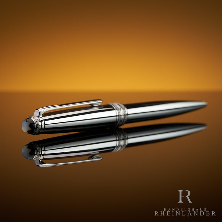 Montblanc Meisterstück Solitaire Royal Steel Classique Ballpoint Pen ID 6118 OVP