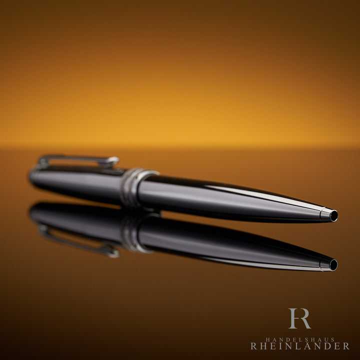 Montblanc Meisterstück Solitaire Royal Steel Classique Ballpoint Pen ID 6118 OVP