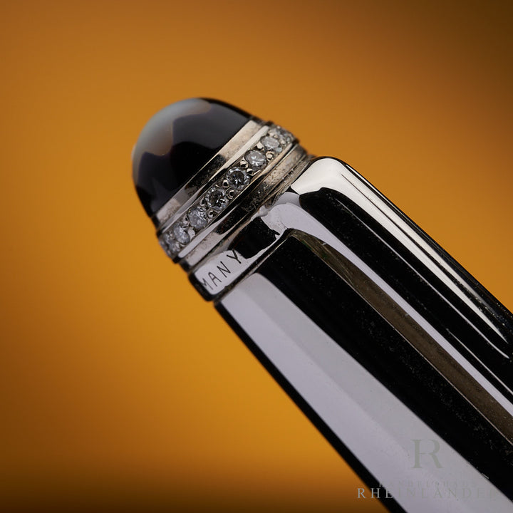 Montblanc Meisterstück Solitaire Royal Steel Classique Ballpoint Pen ID 6118 OVP