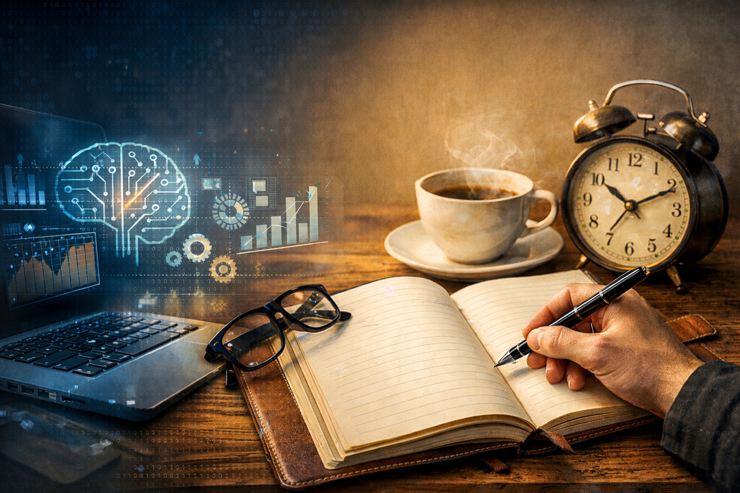 Analoges Upgrade für digitale Köpfe: Warum dein Notizbuch dein mächtigstes Performance-Tool ist