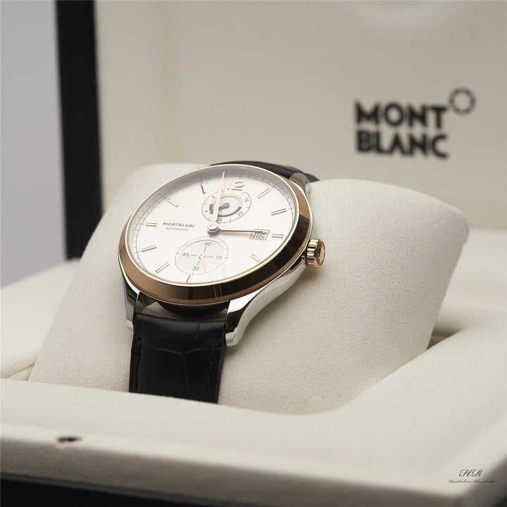 Montblanc Heritage Chronometrie Dual Time Automatikuhr Gold Stahl ID 112541 OVP