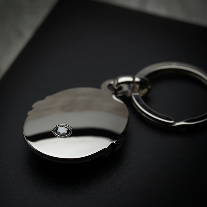 Montblanc Meisterstück Jewellery Onyx Keyring Platinum Line ID 2871