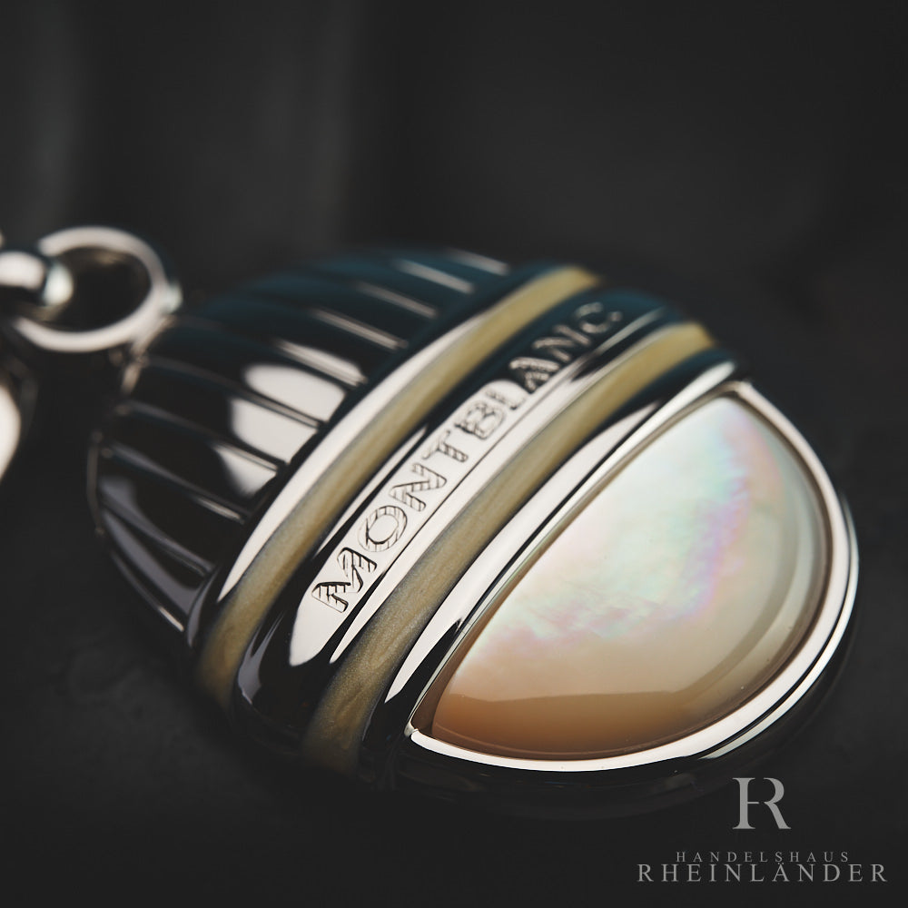 Montblanc Meisterstück Solitaire Key Ring Mother of Pearl Platinum Plated 3568