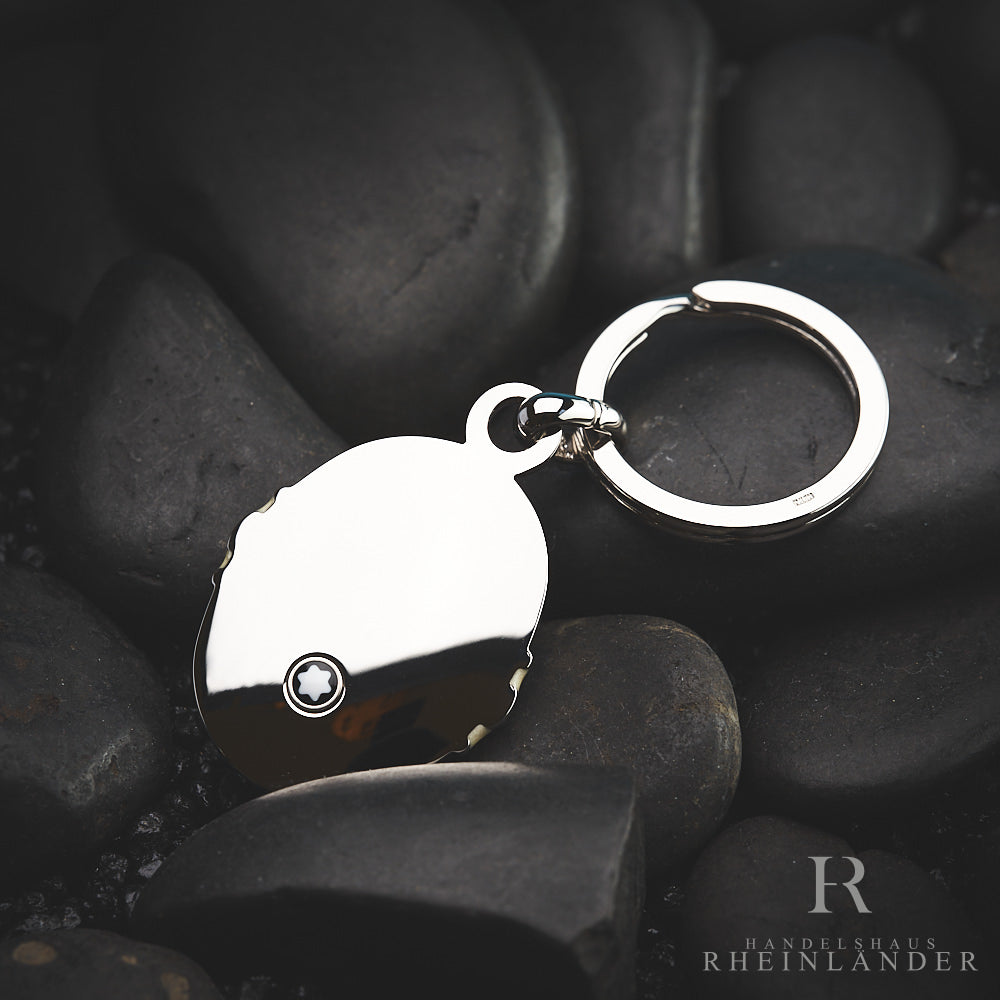 Montblanc Meisterstück Solitaire Key Ring Mother of Pearl Platinum Plated 3568