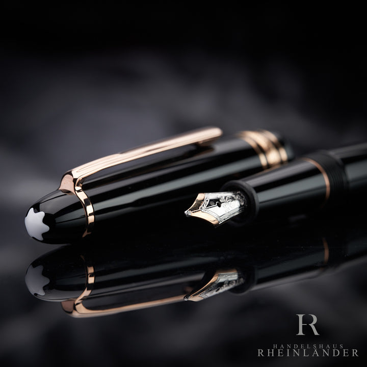 Montblanc Meisterstück Classique Modell 145 Füllfederhalter Red Gold ID 112676