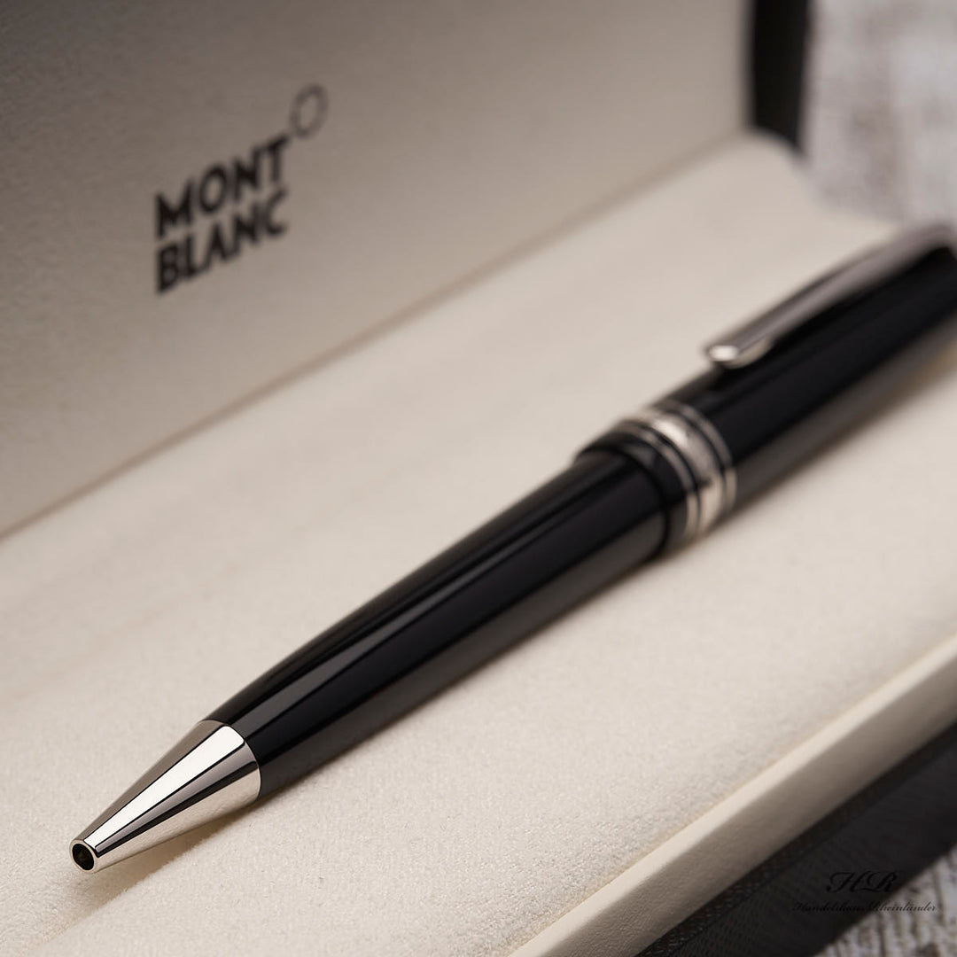 Montblanc Meisterstück Platinum Coated Midsize Ballpoint Pen Kuli ID 114185 OVP