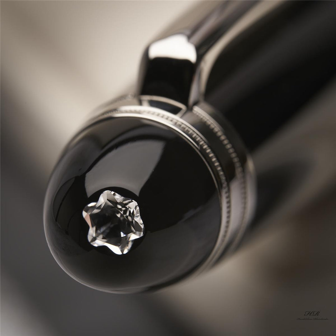 Montblanc Meisterstück Le Grand No 162 Platin Diamond Roller Ball ID 106126 OVP