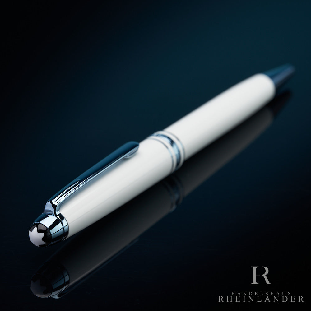 Montblanc Meisterstück Glacier Classique Ballpoint Pen Kuli White ID 129401 OVP