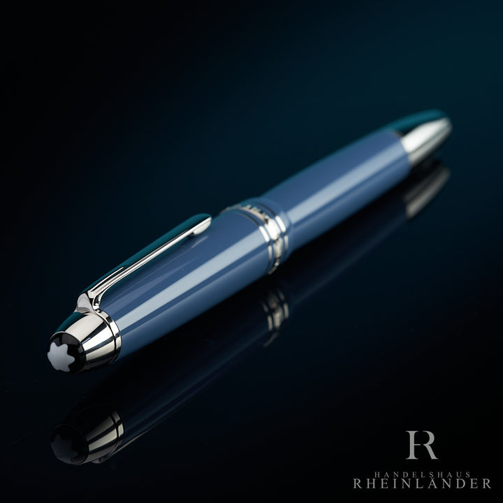 Montblanc Meisterstück Resin LeGrand Glacier Fountain Pen Füller Blue 129393 OVP