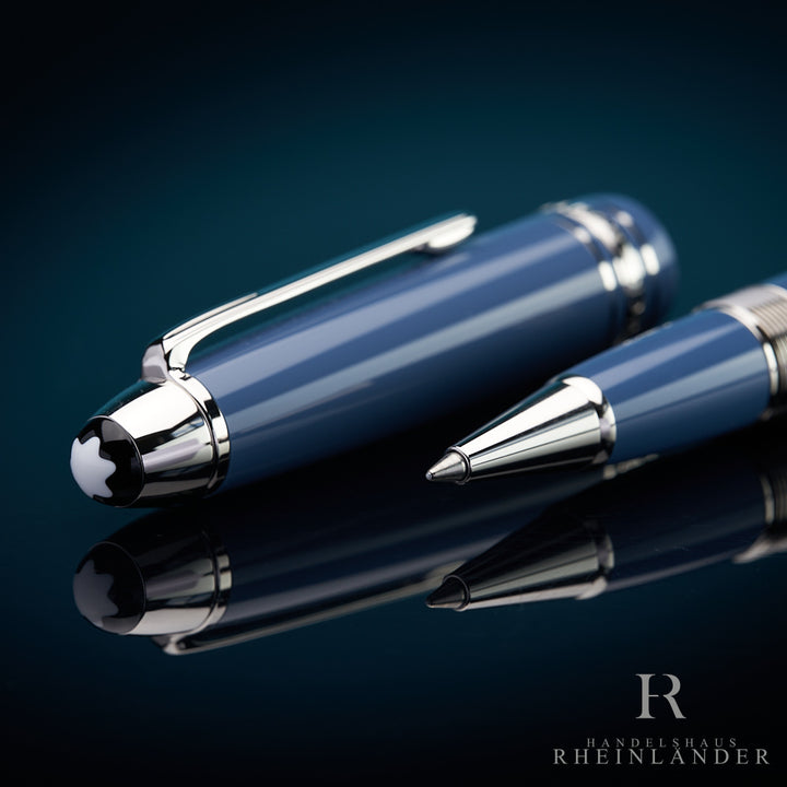 Montblanc Meisterstück Resin LeGrand Glacier Rollerball Fineliner Blue ID 129394