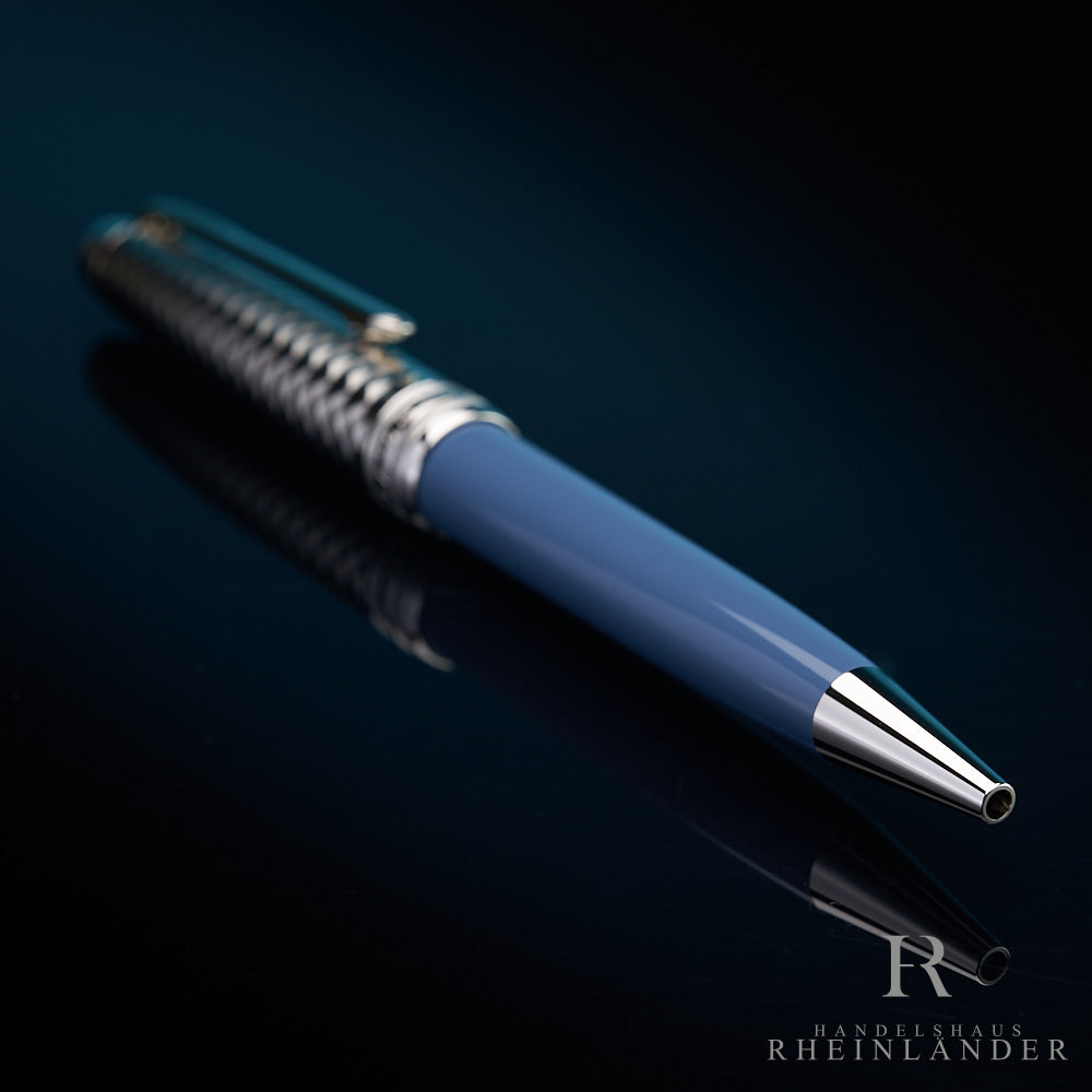 Montblanc Meisterstück Solitaire Doué Glacier Ballpoint Pen Blue ID 129405 OVP 