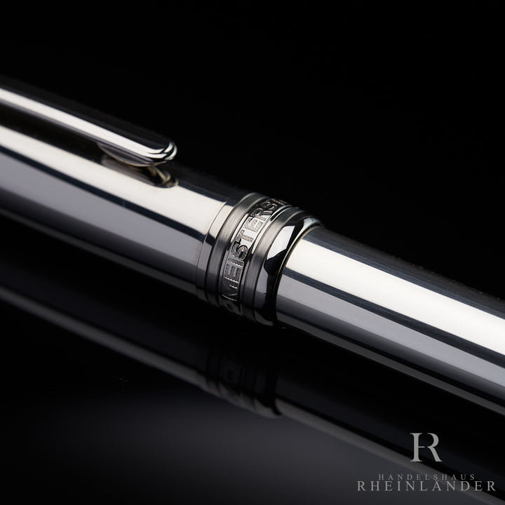 Montblanc Solitaire Stainless Steel No 144 Fountain Pen ID 23144 OVP