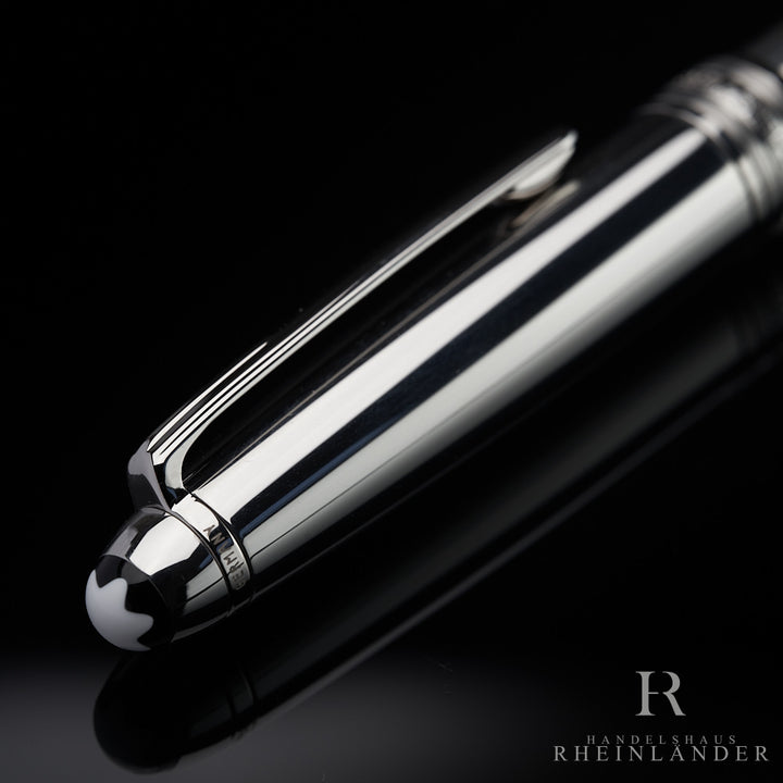 Montblanc Solitaire Stainless Steel No 144 Fountain Pen ID 23144 OVP