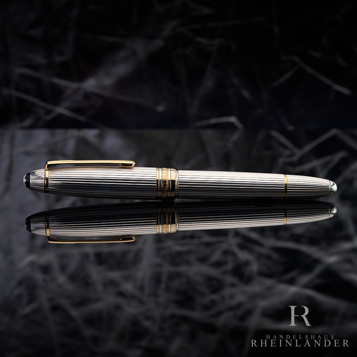 Montblanc Meisterstück Solitaire 925 Silver LeGrand Fountain Pen ID 1468