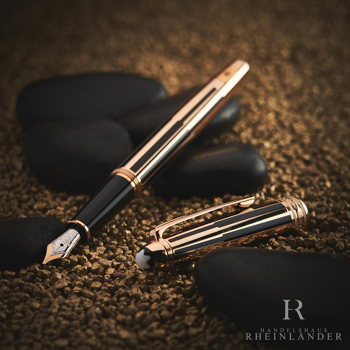 Montblanc Meisterstück Solitaire Gold and Black Classique Füller ID 35979 OVP