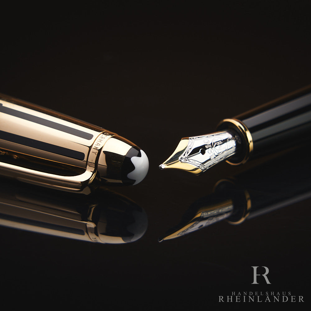 Montblanc Meisterstück Solitaire Gold and Black Classique Füller ID 35979 OVP