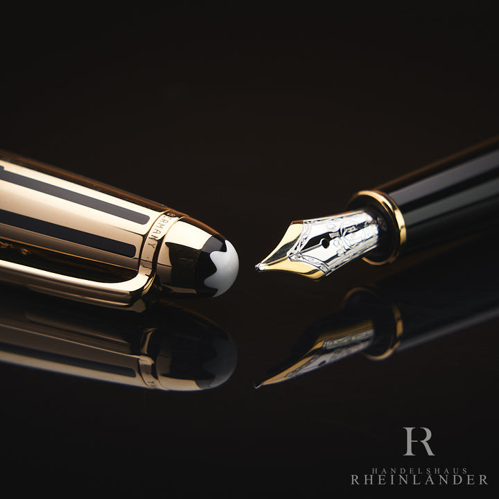 Montblanc Meisterstück Solitaire Gold and Black Classique Füller ID 35979 OVP