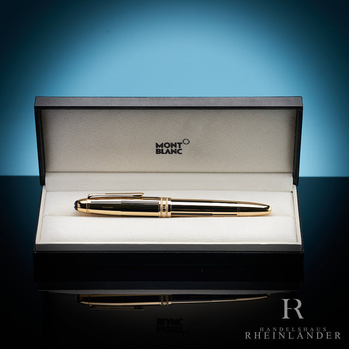 Montblanc Meisterstück Solitaire Gold and Black LeGrand Fountain Pen ID 35975