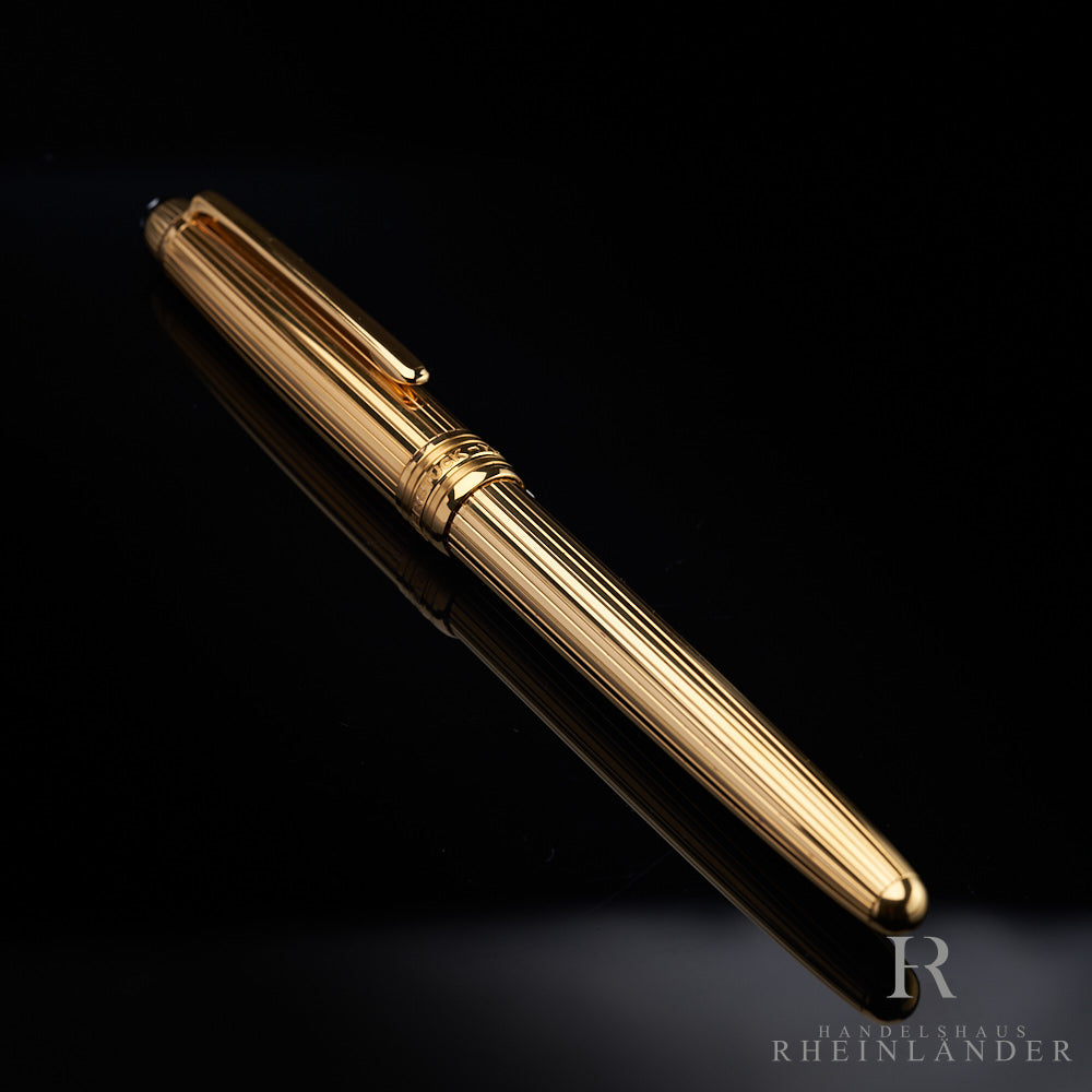 Montblanc Solitaire Vermeil Gold Plated Rollerball Fineliner Pinstripe ID 1635