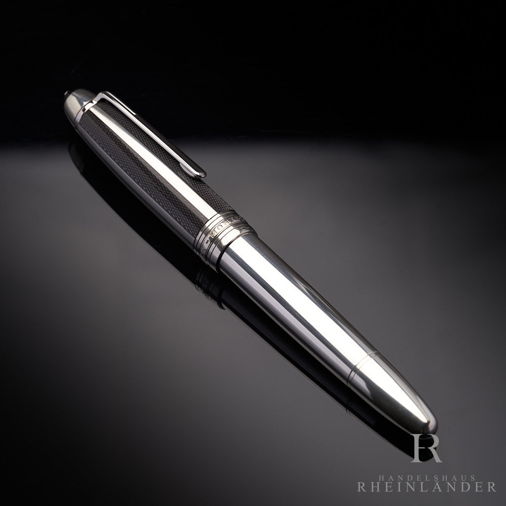 Montblanc Meisterstück Solitaire Silver Fibre Guilloche LeGrand Füller 36733 OVP