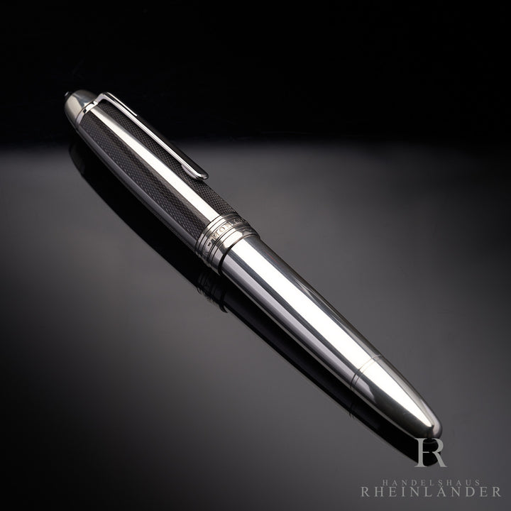 Montblanc Meisterstück Solitaire Silver Fibre Guilloche LeGrand Füller 36733 OVP