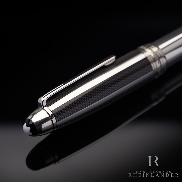 Montblanc Meisterstück Solitaire Silver Fibre Guilloche LeGrand Füller 36733 OVP