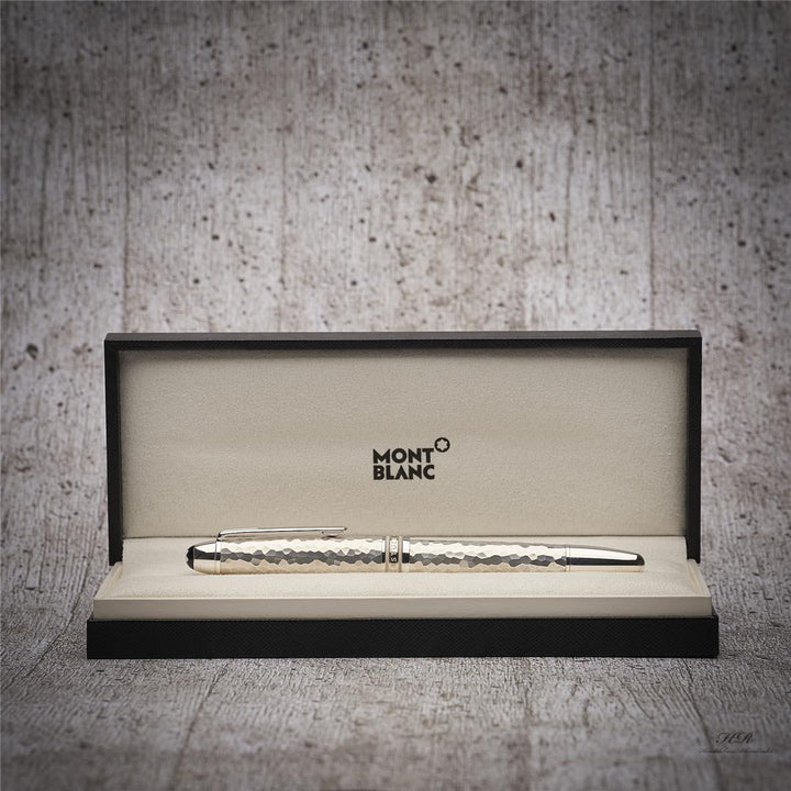 Montblanc Meisterstück Solitiare Martelé Silver Le Grand fountain pen ID 115097 OVP