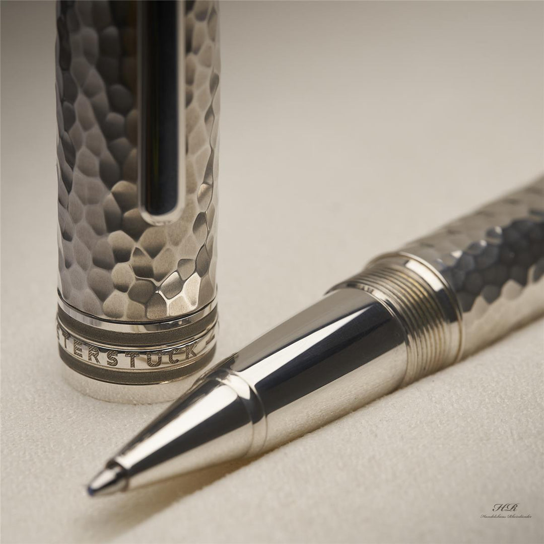 Montblanc Meisterstück Solitaire Martelé Silver Le Grand Roller ID 115098 OVP