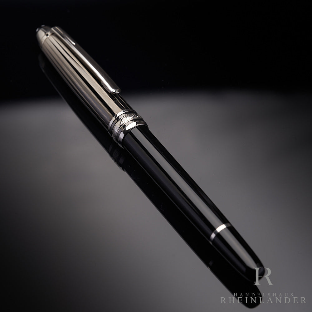 Montblanc Solitaire Doué Black and White Classique Fountain Pen ID 101404 OVP