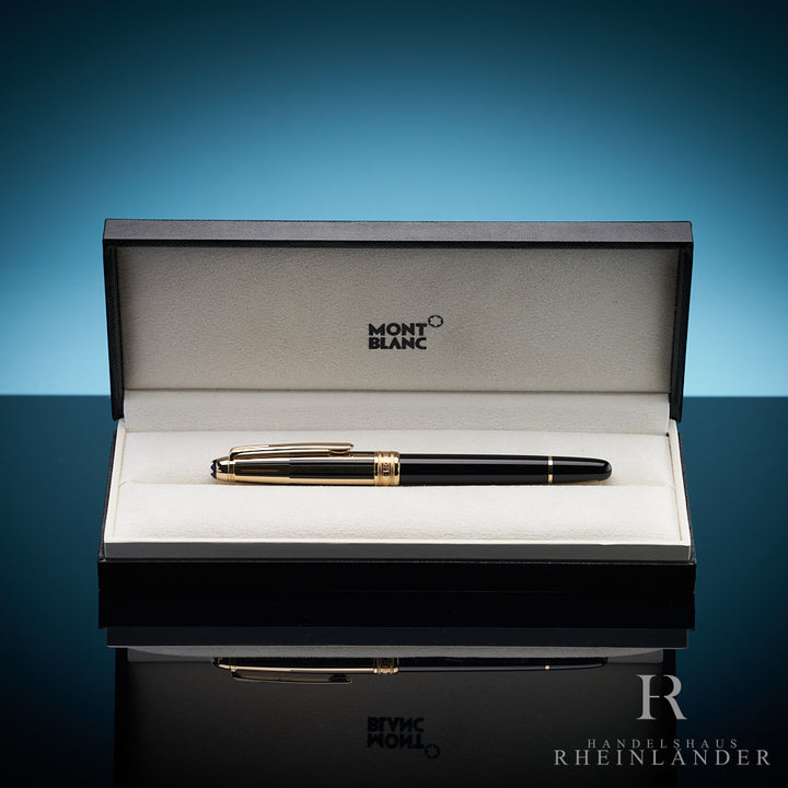 Montblanc Meisterstück Solitaire Gold and Black Doué Classique Füller ID 35986