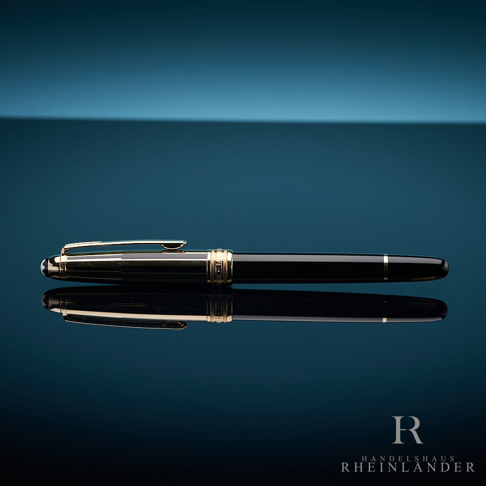 Montblanc Meisterstück Solitaire Gold and Black Doué Classique Füller ID 35986