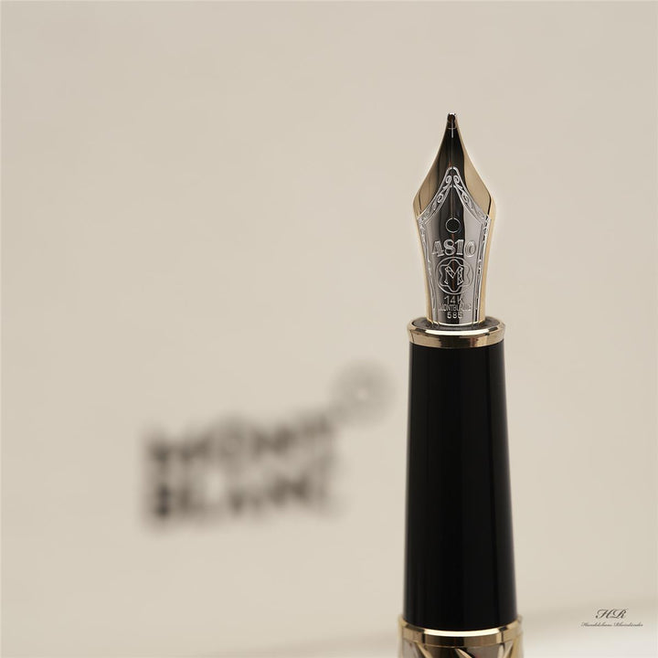 Montblanc Solitaire 750 18 ct SOLID GOLD Classique fountain pen ID 1449 ID 17401 orig