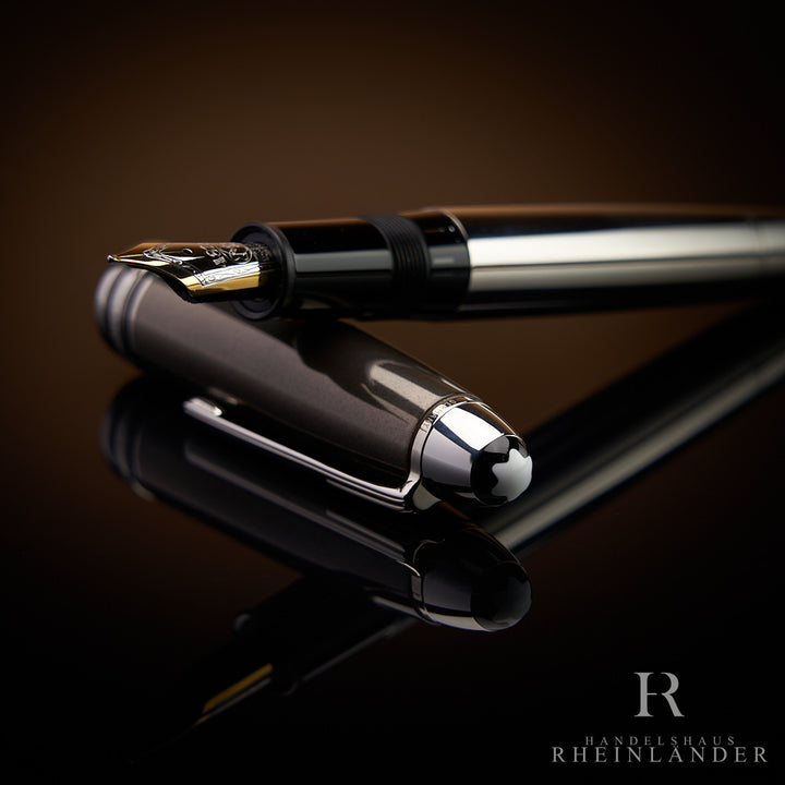 Montblanc Meisterstück Solitaire LeGrand Hematite 146 Fountain Pen ID 23246 OVP