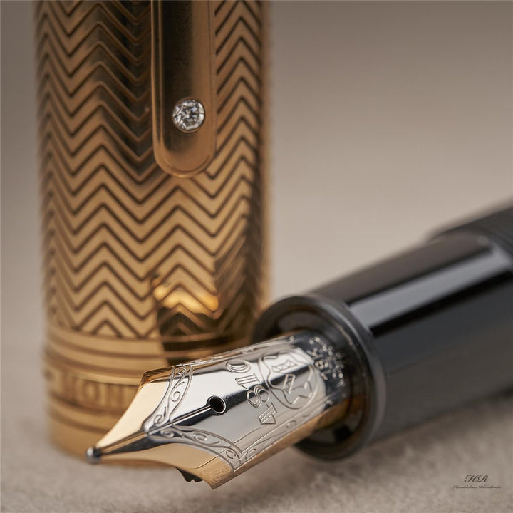 Montblanc Meisterstück Le Grand Füllfederhalter Solitaire Barley ID 104552 OVP