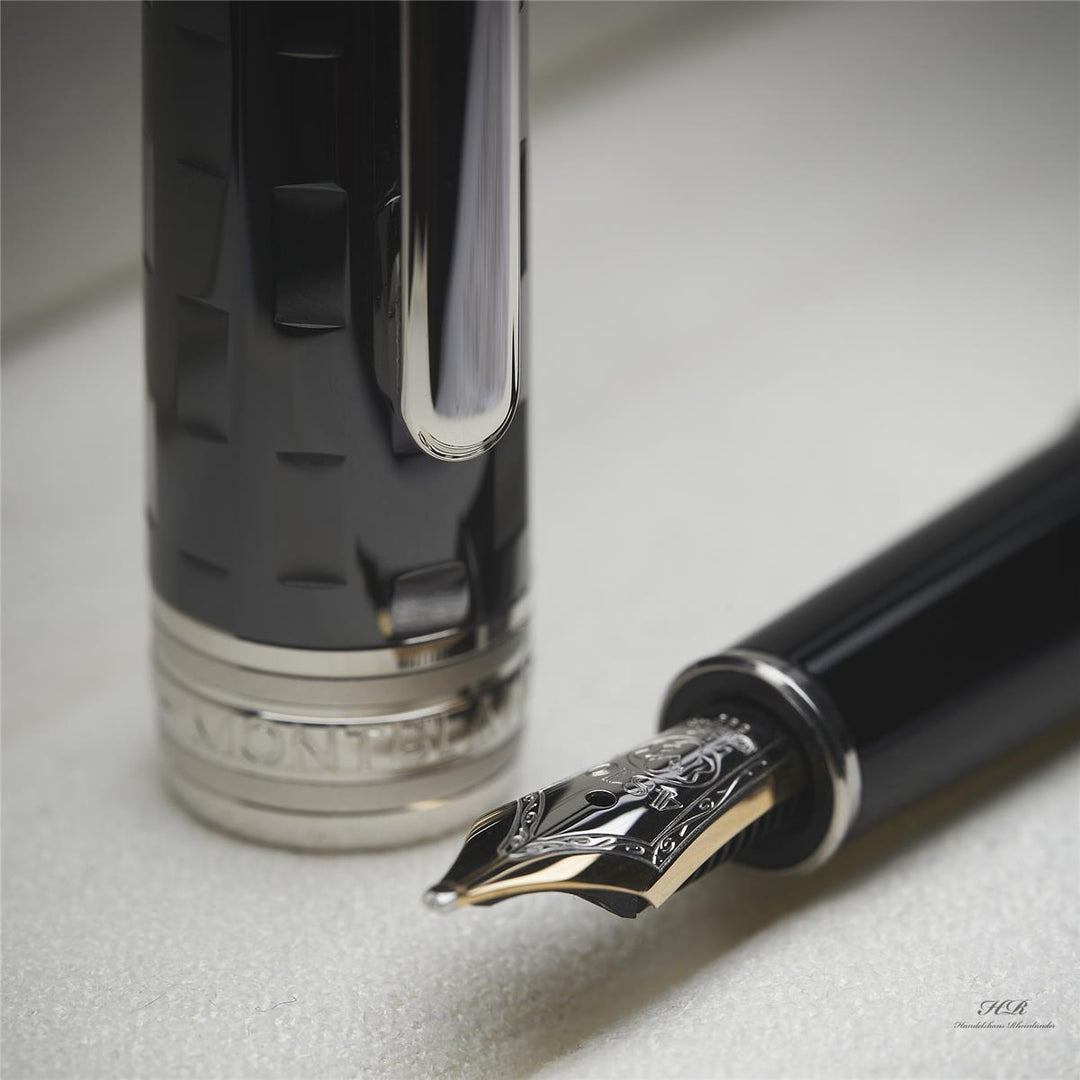 Montblanc Solitaire Ceramic Line Black Prisma 144 Füllfederhalter ID 103106 OVP