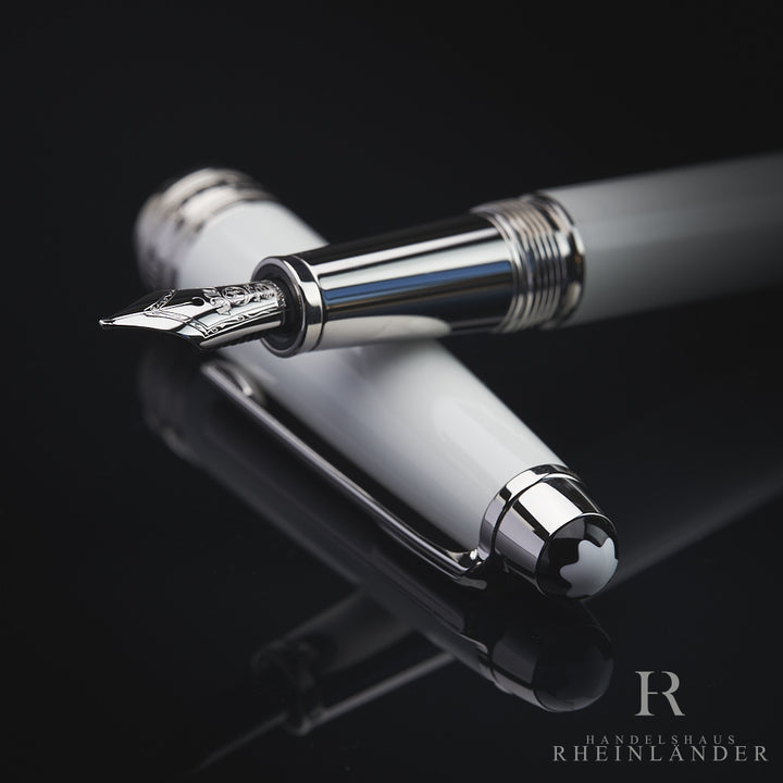 Montblanc Meisterstück Solitaire White Classique Füllfederhalter ID 111937 OVP