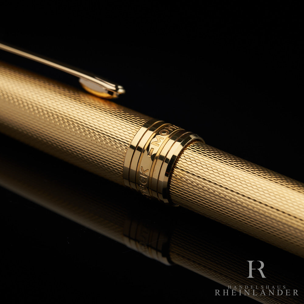 Montblanc Meisterstück Solitaire Classique Gold Plated Feinkorn Rollerball 1634