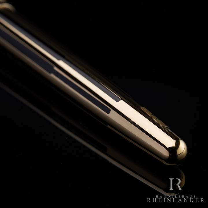 Montblanc Meisterstück Solitaire Black and Gold No 144 Fountain Pen ID 35978 OVP