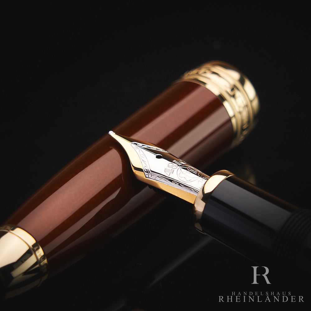 Montblanc Meisterstück Solitaire Citrin LeGrand Fountain Pen Füller ID 7556 OVP