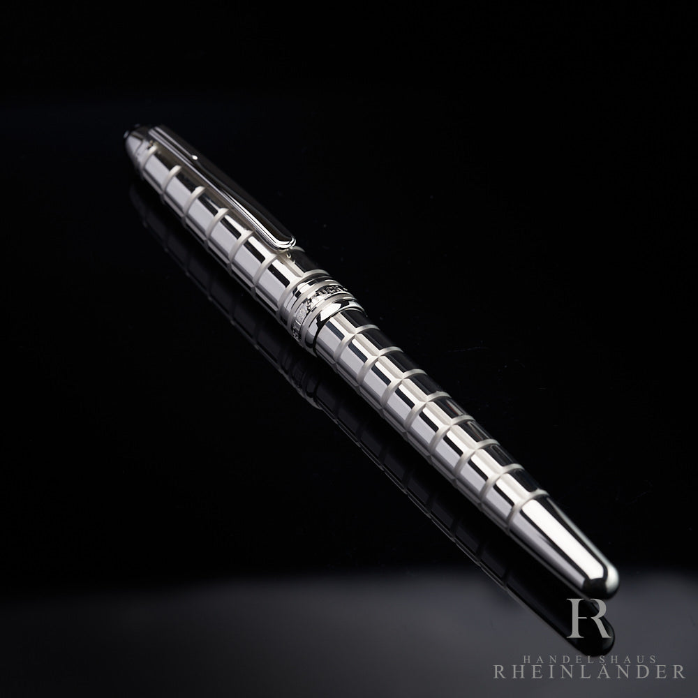 Montblanc Meisterstück Solitaire Platinum Plated Facet Rollerball ID 38247 OVP