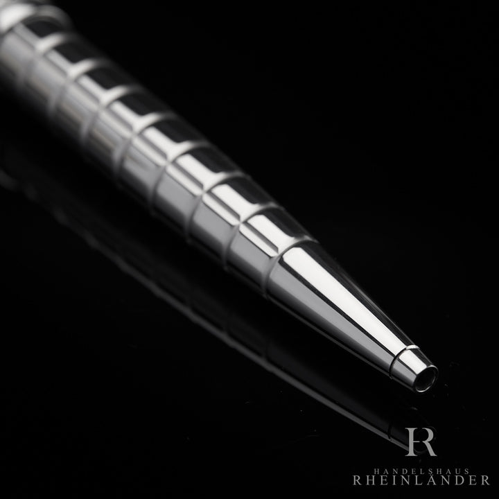 Montblanc Meisterstück Solitaire Platinum Plated Facet Kugelschreiber ID 38248