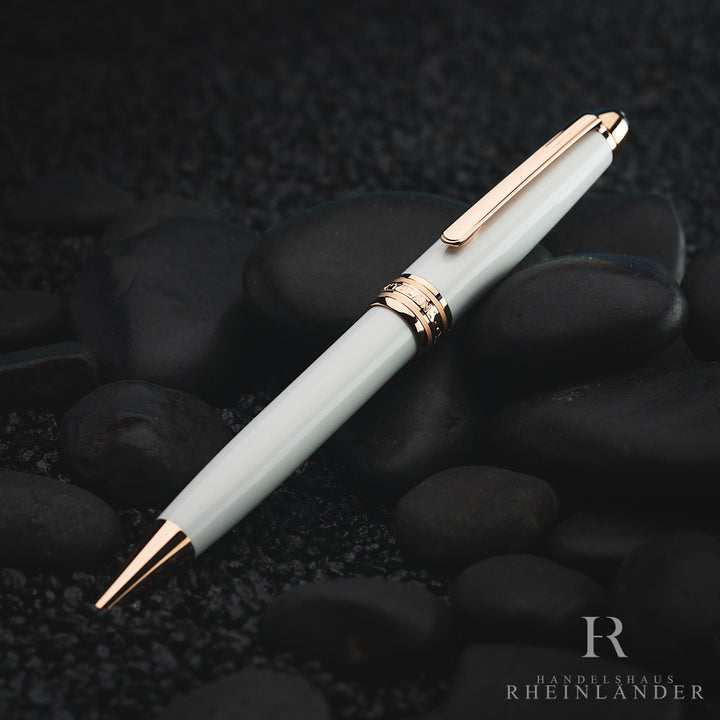 Montblanc Meisterstück White Solitaire Red Gold Classique Ballpoint Pen ID 113325