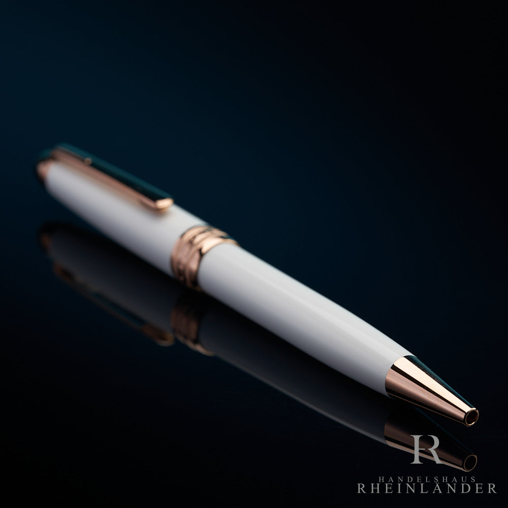 Montblanc Meisterstück White Solitaire Red Gold Classique Ballpoint Pen ID 113325