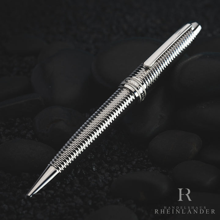 Montblanc Meisterstück Solitaire Midsize Geometry Platinum Kugelschreiber 118099