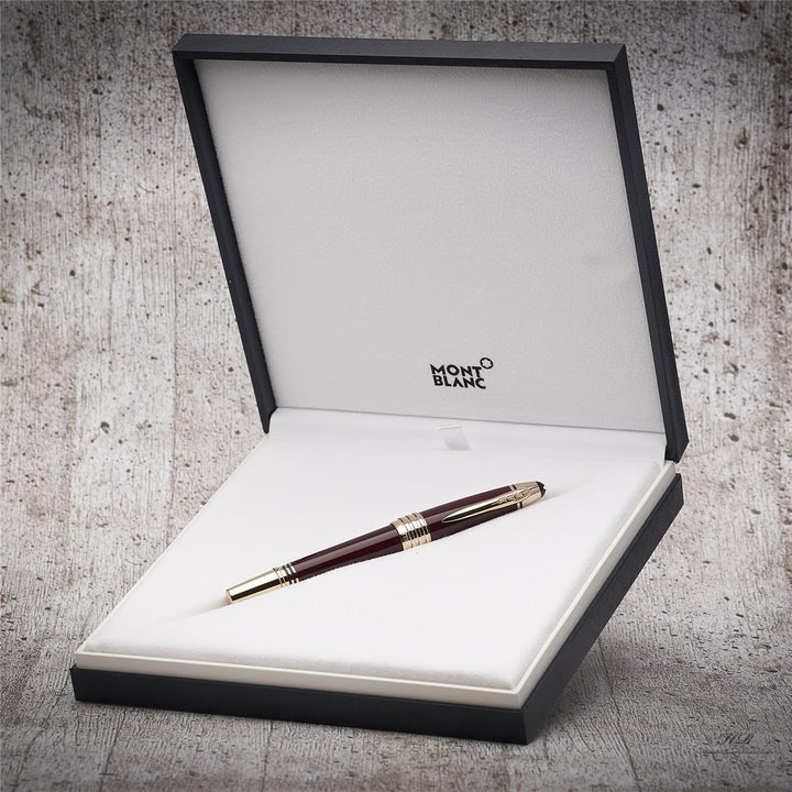 Montblanc Great Characters John F Kennedy Rollerball Burgundy ID 118082 with original packaging