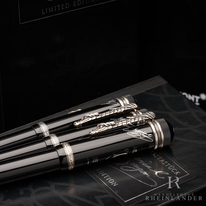 Montblanc Writers Edition Asia Line 1993 Imperial Dragon Set of 3 ID 28701 OVP