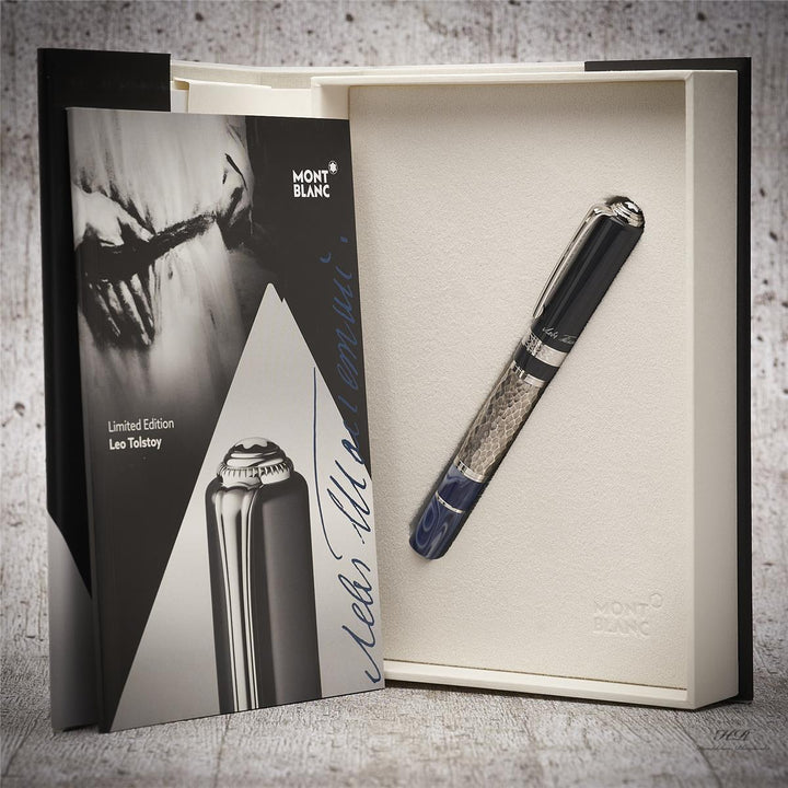 Montblanc Writers Edition von 2015 Leo Tolstoy Rollerball Fine Liner ID 111051