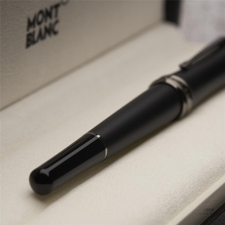 Montblanc Bonheur Boyfriend Roller Ball Fine Liner Precious Resin Black ID 118498 OVP